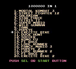 Super 1000000-in-1 Nintendo ROM