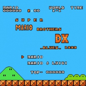 Super Mario Bros DX Blues Nintendo ROM