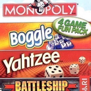 4 Games Fun Pack: Monopoly Boggle Yahtzee Battleship Nintendo DS ROM