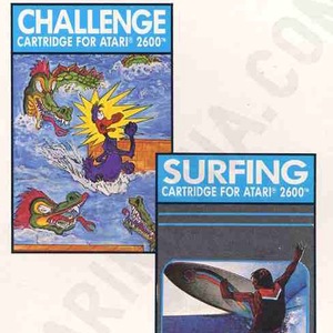 2 Pak Black: Challenge, Surfing Atari 2600 ROM