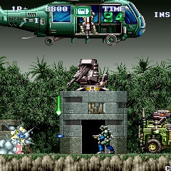 Gunforce - Battle Fire Engulfed Terror Island Super Nintendo ROM