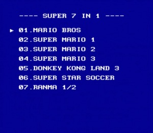 Super 7-in-1 Super Nintendo ROM